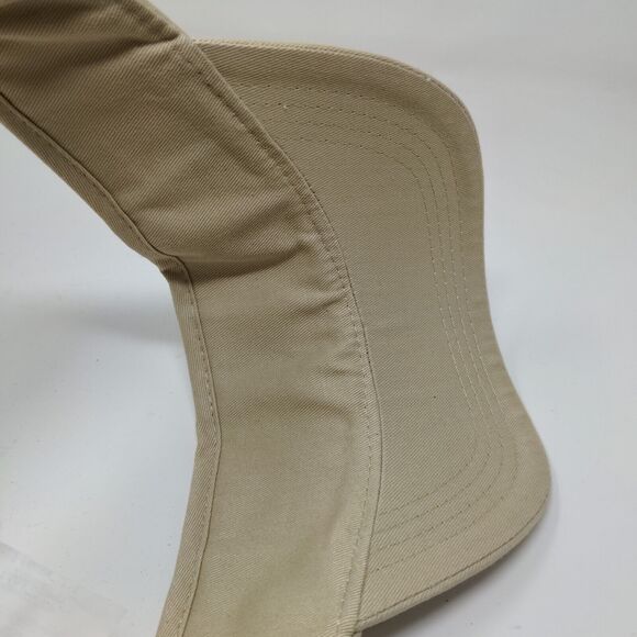 USS Arizona Men's Strapback Visor Hat Pearl Harbor Hawaii Tan Embroidered - Picture 11 of 12